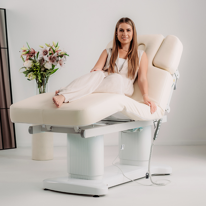 Leżanka SPA Lumina Plus w gabinecie kosmetycznym i kosmetologicznym