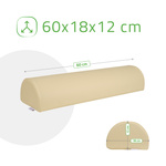 Półwałek do masażu pod stopy lub pod kolano - 60x18x12 (tapicerka Comfy Base)