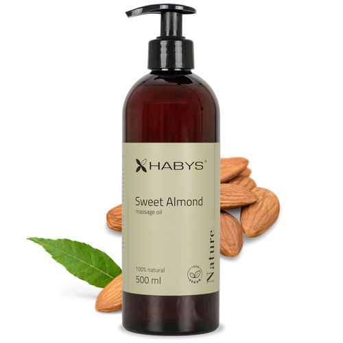 Olejek do masażu Nature Sweet Almond HABYS 500 ml z pompką
