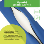 Półwałek do masażu pod stopy lub pod kolano - 60x18x12 (tapicerka Comfy Base)