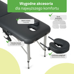 Stół do masażu Vera 60 cm – czarny