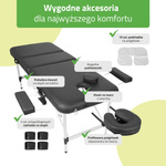 Stół do masażu Adele 70 cm – czarny 
