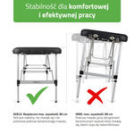 Stół do masażu Adele 70 cm – czarny 