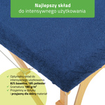 Prześcieradło frotte 1cz. na stoły składane - 60/165 granatowe