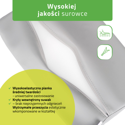 Półwałek lędźwiowy do masażu - 40x25x5 (tapicerka Comfy Base)