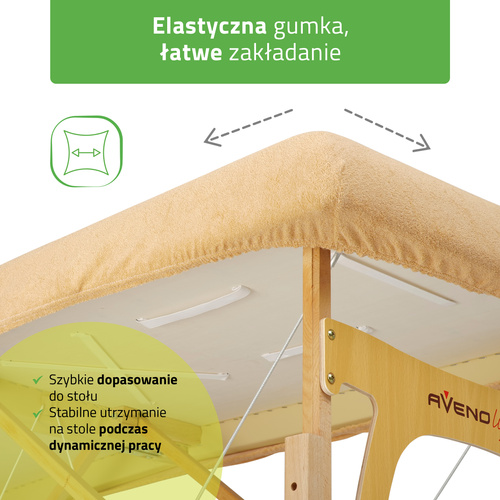 Prześcieradło frotte 1cz. na stoły składane - 60/165 beżowe