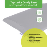 Półwałek lędźwiowy do masażu - 40x25x5 (tapicerka Comfy Base)