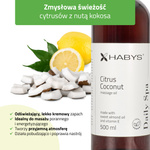 Olejek do masażu Daily Spa Citrus Coconut, HABYS 500 ml
