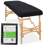 Prześcieradło frotte 1 cz. na stoły składane 60-65/180-185 czarne