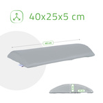 Półwałek lędźwiowy do masażu - 40x25x5 (tapicerka Comfy Base)