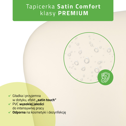 Łóżko kosmetyczne elektryczne z podgrzewaniem Serenity PRO 4 do masażu i zabiegów SPA - 3 silniki   