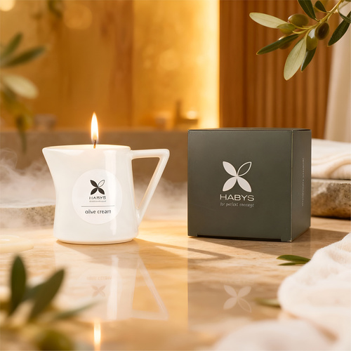 Świeca do masażu ciała - Olive Cream 110 ml