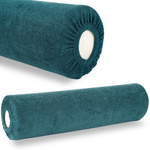 Prześcieradło frotte na wałek - 15x60 cm butelkowa zieleń