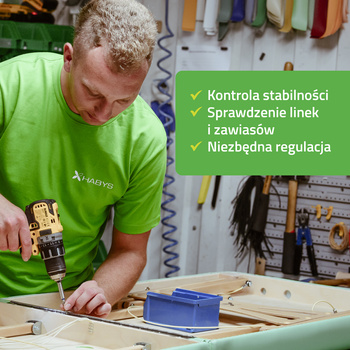 Przegląd i diagnostyka stołu składanego