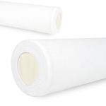 Prześcieradło welurowe z gumką na wałek - 15x60 cm białe