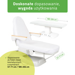 Prześcieradło welurowe z gumką i sznurkami na fotel kosmetyczny białe