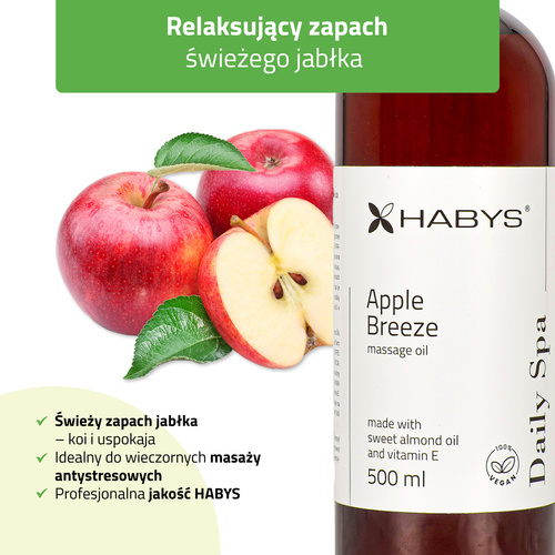Olejek do masażu Daily Spa Apple Breeze, HABYS 500 ml