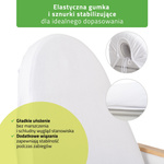 Prześcieradło welurowe z gumką i sznurkami na fotel kosmetyczny białe