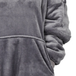 Koc bluza oversize krótka 95x95cm, kolor szary