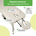 Stół do masażu Vera 60 cm – biały