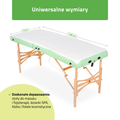Podkład ręcznik celulozowy 190×70 cm, 50 g/m² – 10 szt.