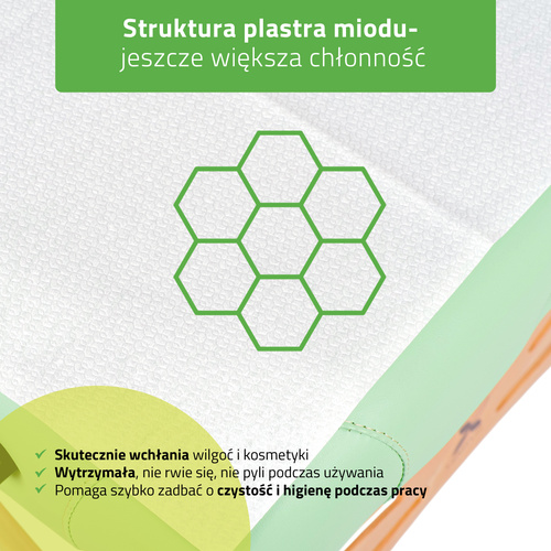 Podkład ręcznik celulozowy 190×70 cm, 50 g/m² – 10 szt.