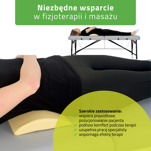 Półwałek lędźwiowy do masażu - 40x25x5 (tapicerka Comfy Base)