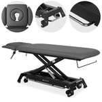 Stół rehabilitacyjny, do masażu, elektryczny Evero Cross X4 Ergo – rama sterująca, szaro  czarny