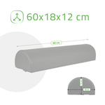 Półwałek do masażu pod stopy lub pod kolano - 60x18x12 (tapicerka Comfy Base)
