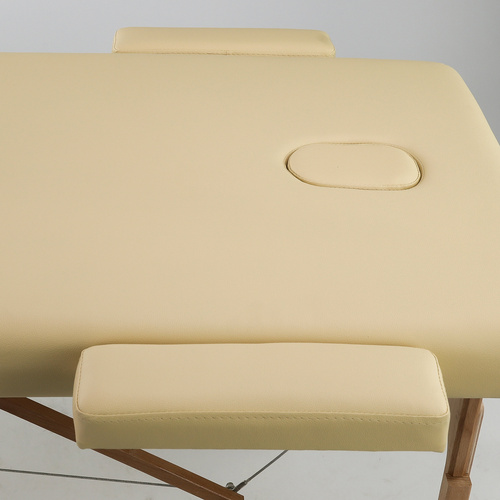 Zestaw - Stół do masażu Sofia Light 60 cm - beżowy, olejek do masażu Daily Spa Apple Breeze HABYS 500 ml