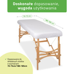 Prześcieradło frotte 1cz. na stoły składane - 70-75/180-185 białe