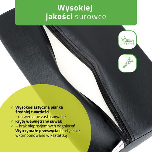 Półwałek lędźwiowy do masażu - 40x25x5 (tapicerka Comfy Base)