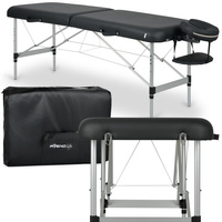 Łóżko kosmetyczne składane, do masażu Estetic Dark 65 cm - czarny