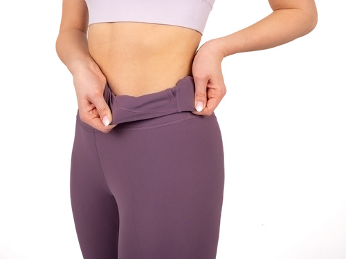 Legginsy damskie, liliowe