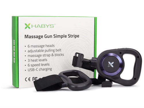 Pistolet do masażu masażer wibracyjny massage gun Simple Stripe