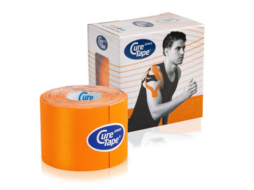 Taśma do kinesiotapingu Cure Tape SPORT Pomarańczowy 5cm x 5m