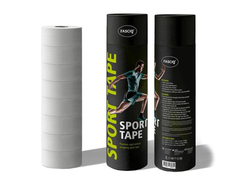 Zestaw tejpów sztywnych FASCIQ® Athletic Sport Tape 3,8cmx13,7m - 8 szt.