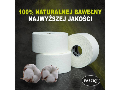 Zestaw tejpów sztywnych FASCIQ® Athletic Sport Tape 3,8cmx13,7m - 8 szt.